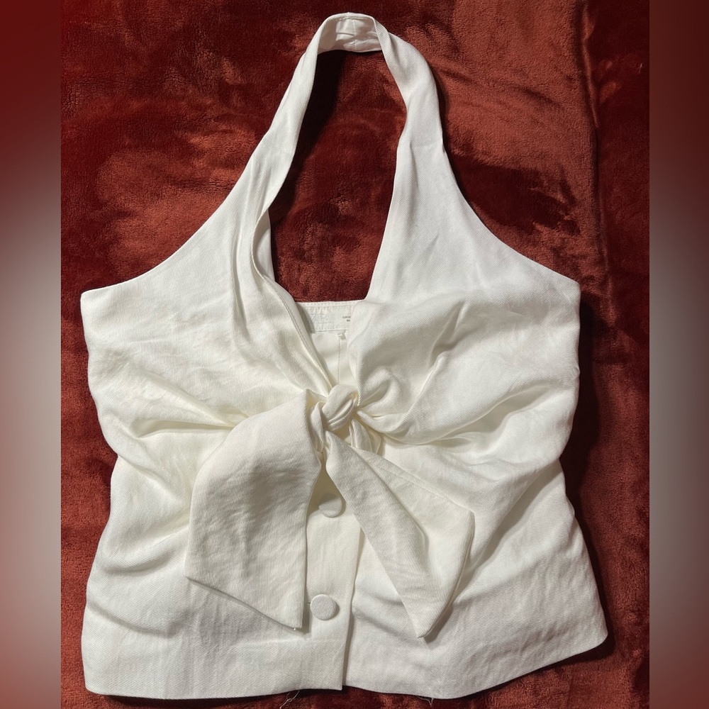 Zara White Blouse